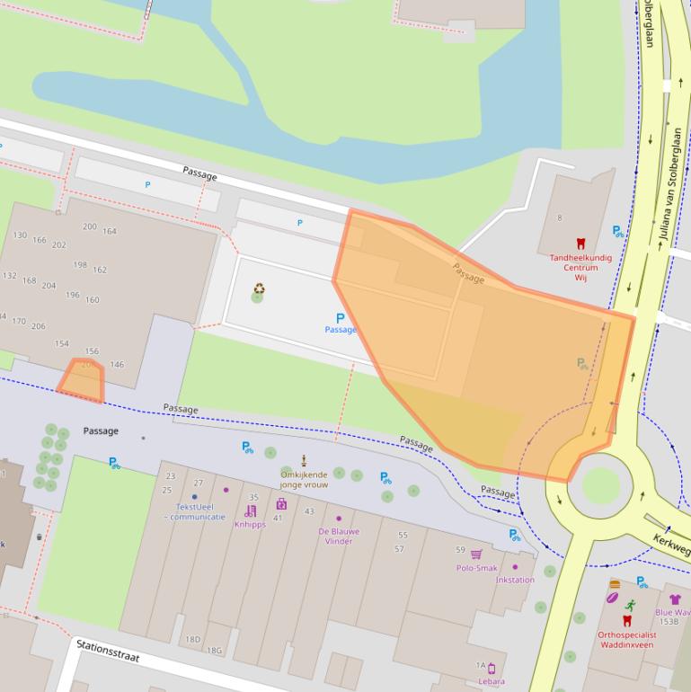 Kaart van postcodegebied 2741GS.