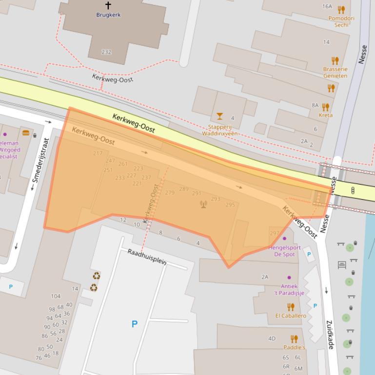 Kaart van postcodegebied 2741HE.