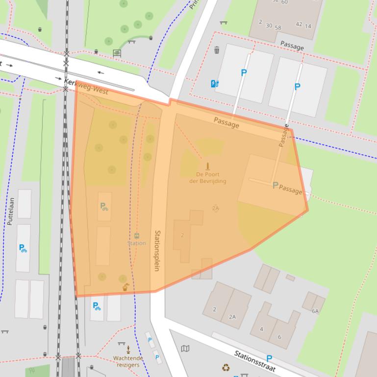 Kaart van postcodegebied 2741HL.