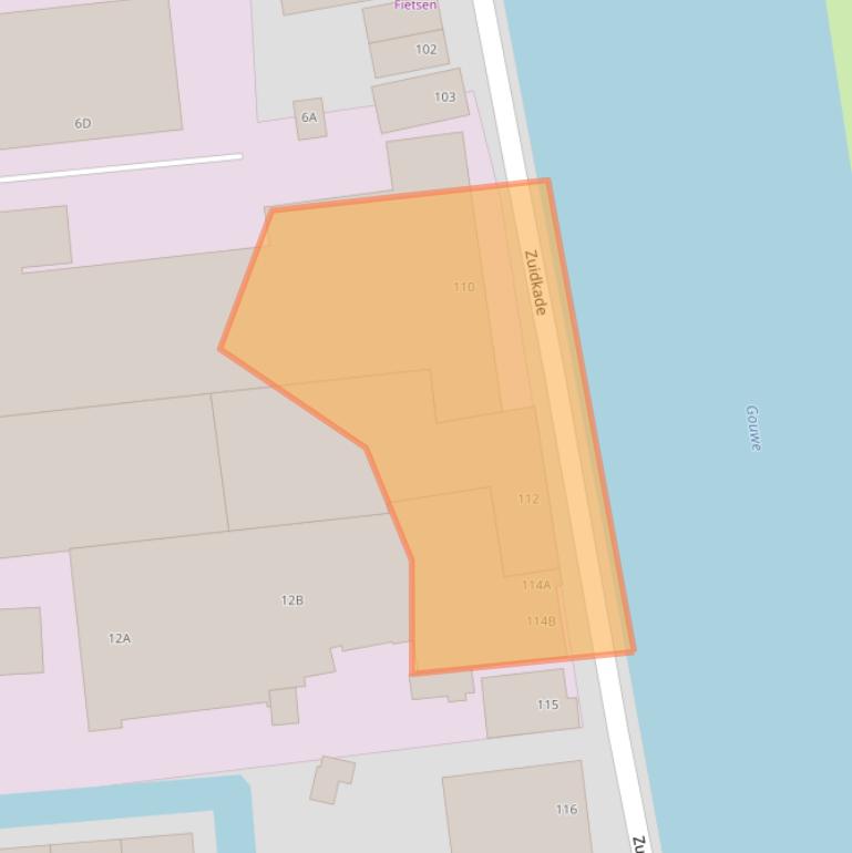 Kaart van postcodegebied 2741JG.