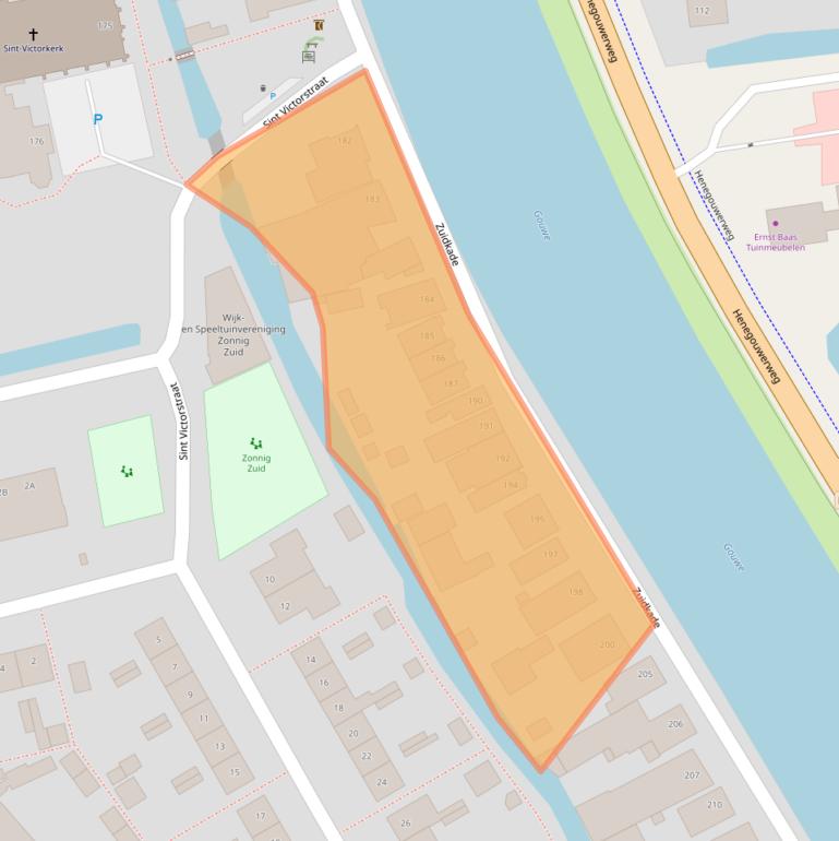 Kaart van postcodegebied 2741JS.