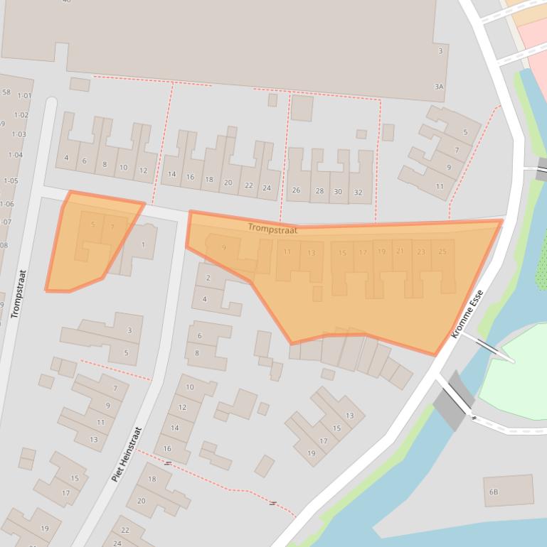 Kaart van postcodegebied 2741KL.