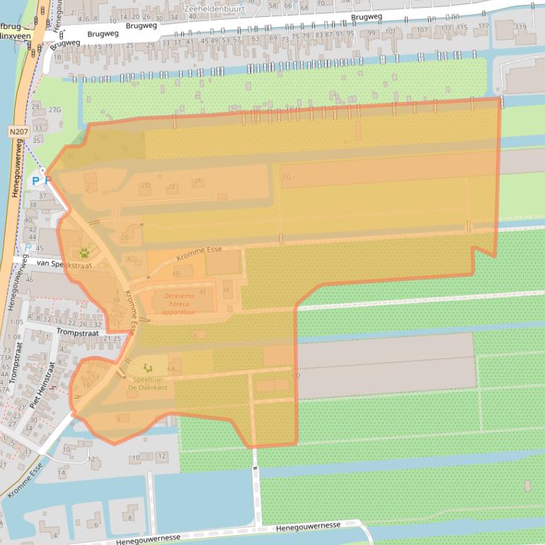 Kaart van postcodegebied 2741KP.