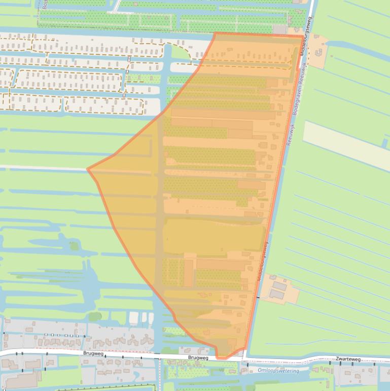 Kaart van postcodegebied 2741LB.