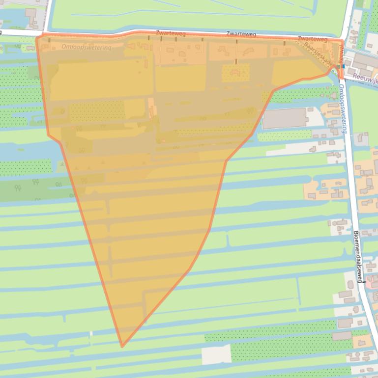 Kaart van postcodegebied 2741LC.