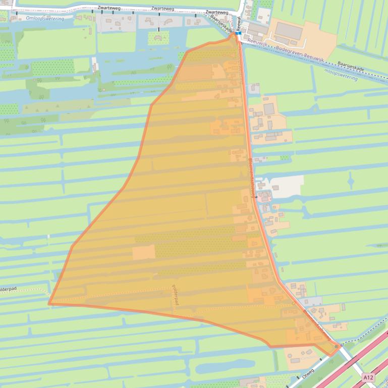 Kaart van postcodegebied 2741LD.
