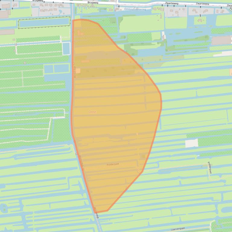 Kaart van postcodegebied 2741LF.