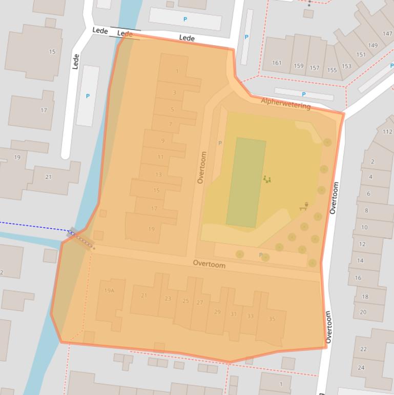 Kaart van postcodegebied 2741MS.