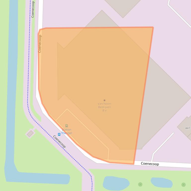 Kaart van postcodegebied 2741PR.