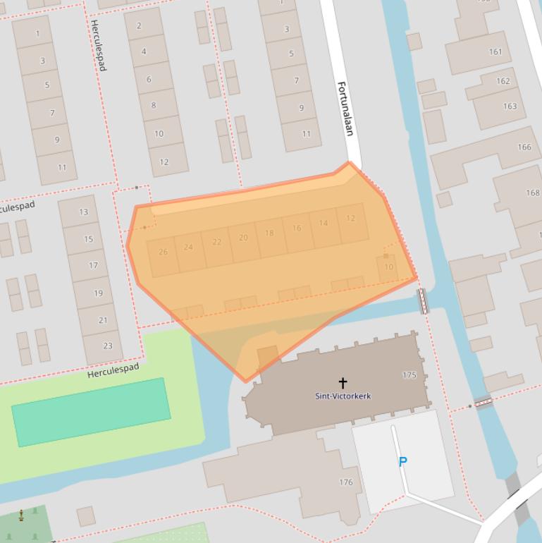 Kaart van postcodegebied 2741SW.