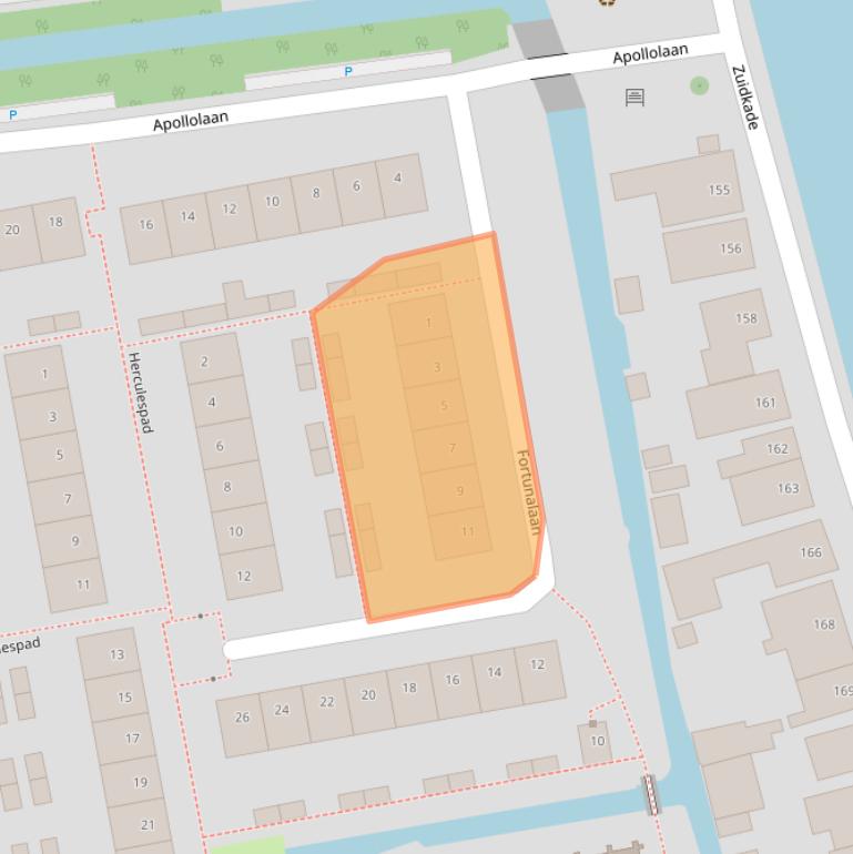 Kaart van postcodegebied 2741SX.