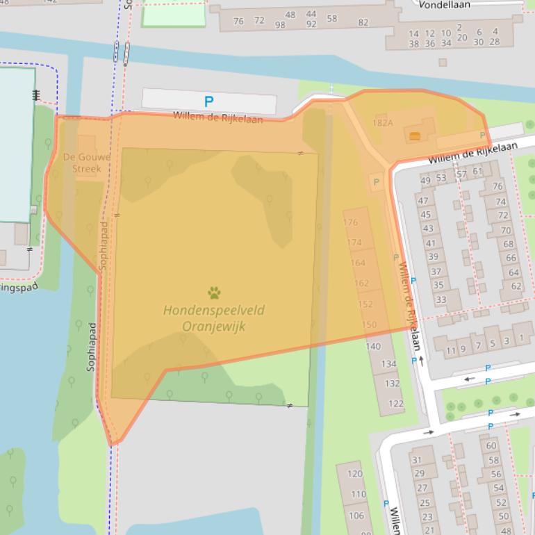 Kaart van postcodegebied 2741VK.