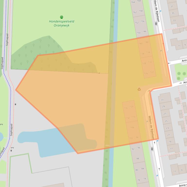 Kaart van postcodegebied 2741VL.