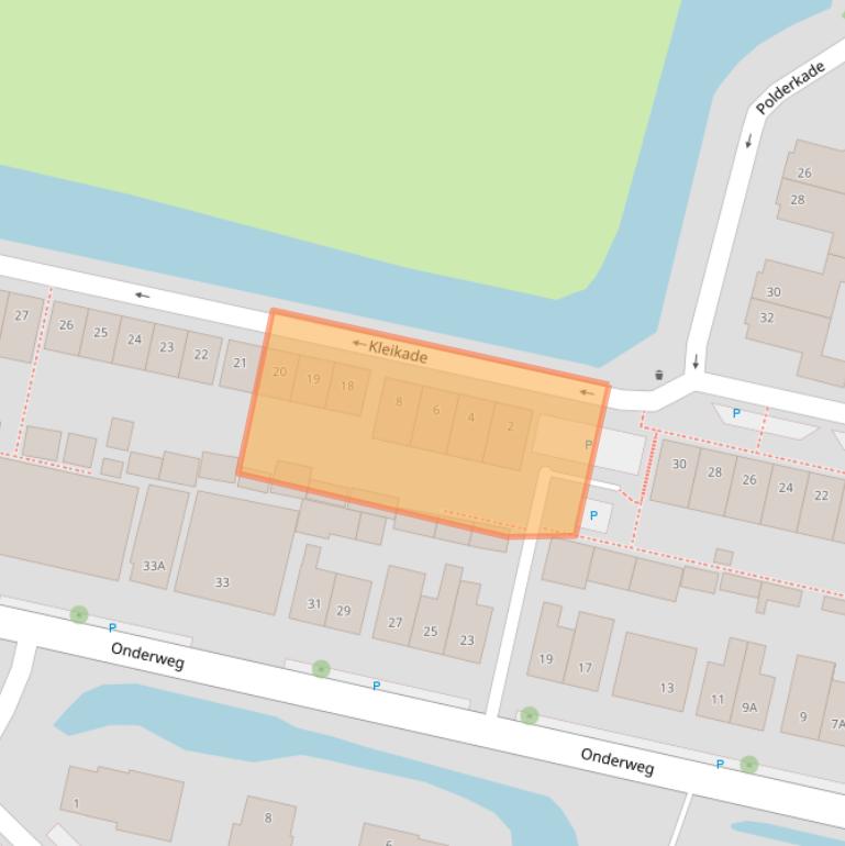 Kaart van postcodegebied 2742AZ.