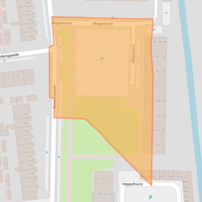 Kaart van postcodegebied 2742DB.