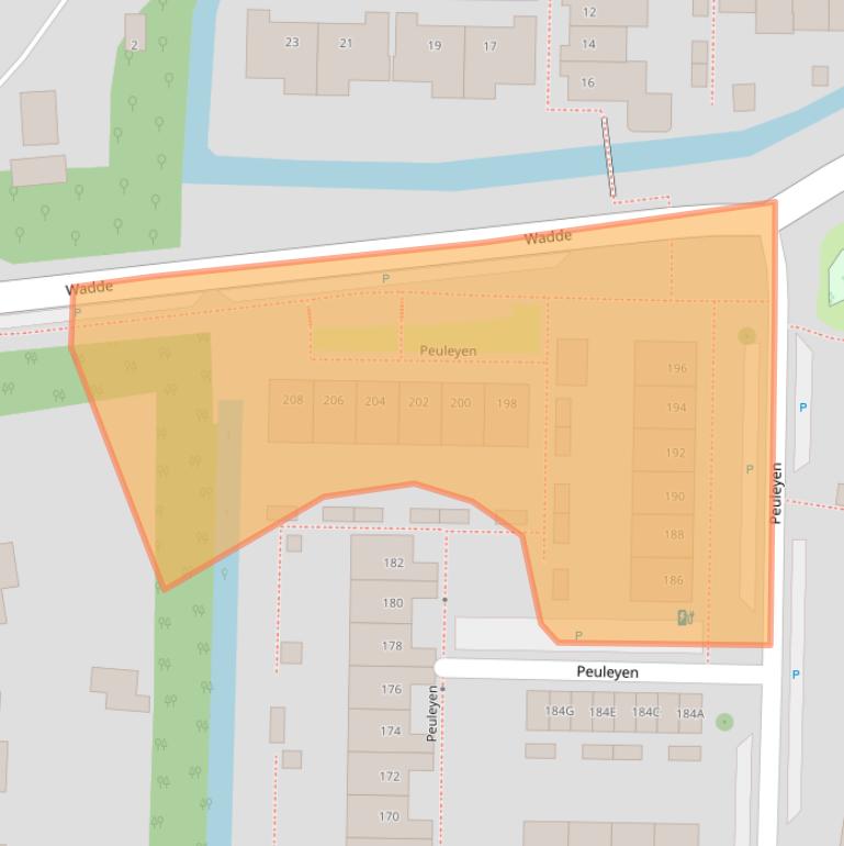 Kaart van postcodegebied 2742ES.