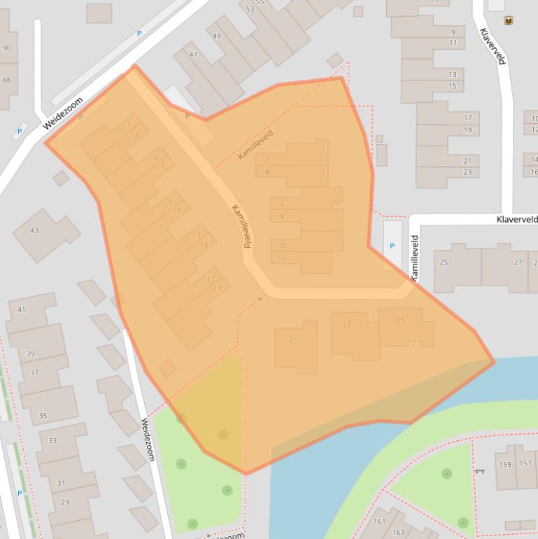 Kaart van postcodegebied 2742GG.