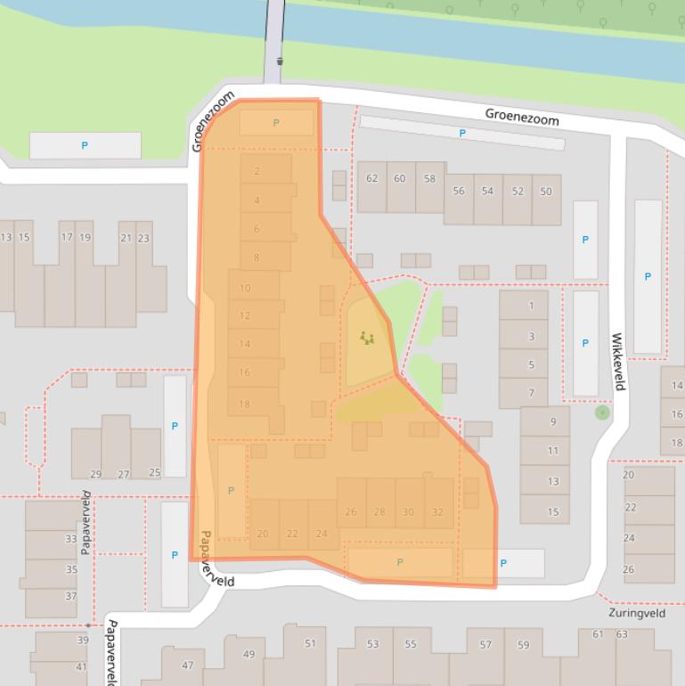 Kaart van postcodegebied 2742GL.