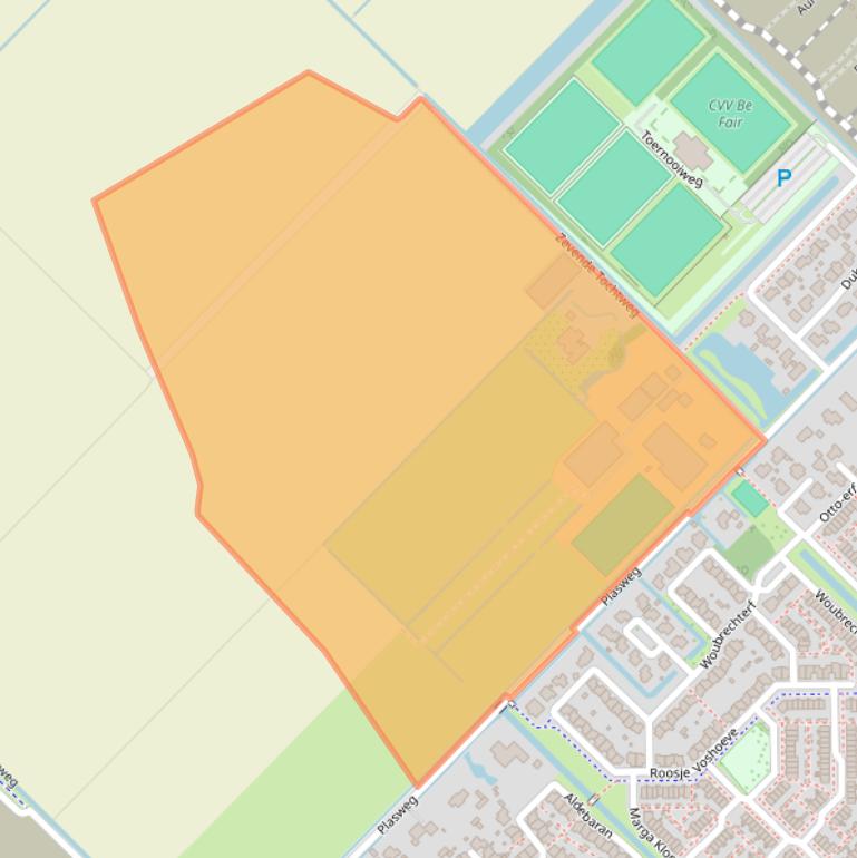 Kaart van postcodegebied 2742JA.