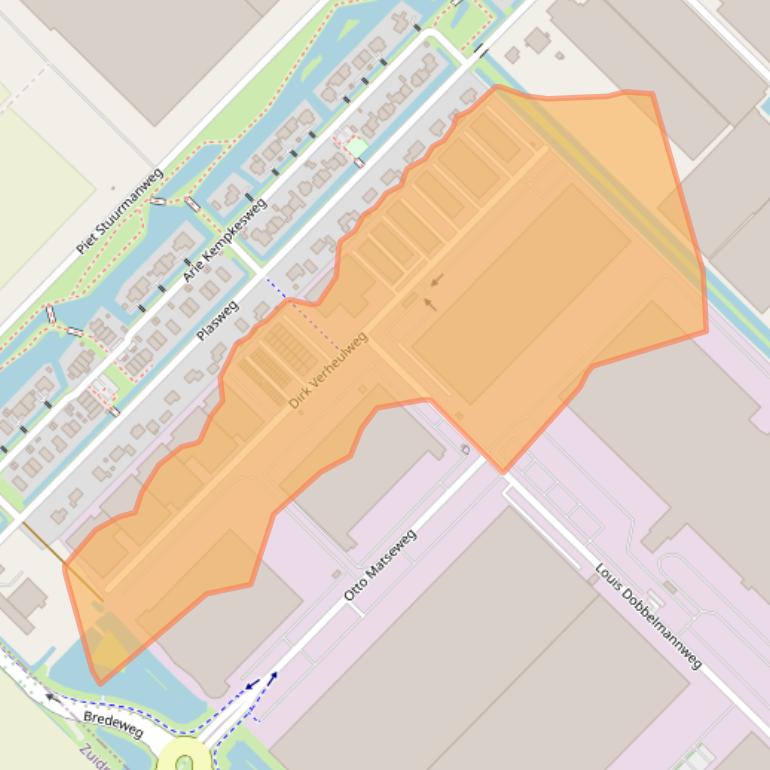 Kaart van postcodegebied 2742JR.