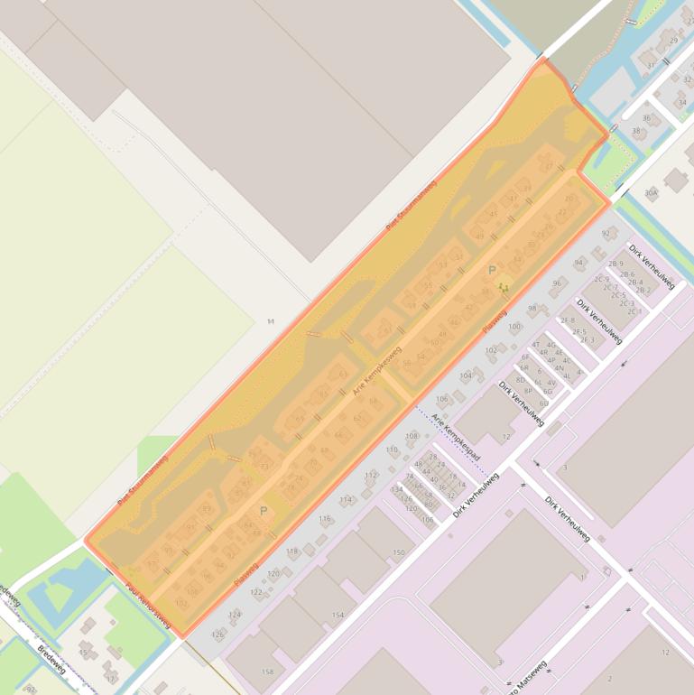 Kaart van postcodegebied 2742JV.