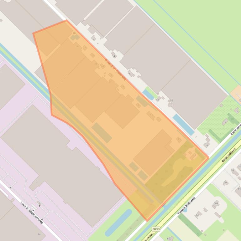 Kaart van postcodegebied 2742KE.