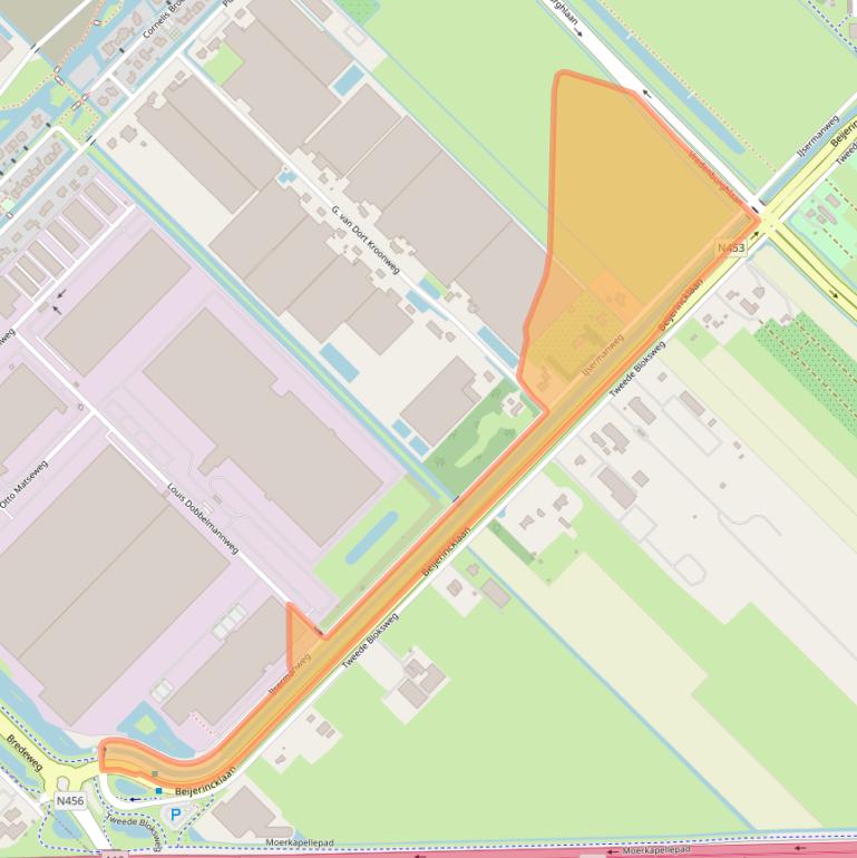 Kaart van postcodegebied 2742KH.