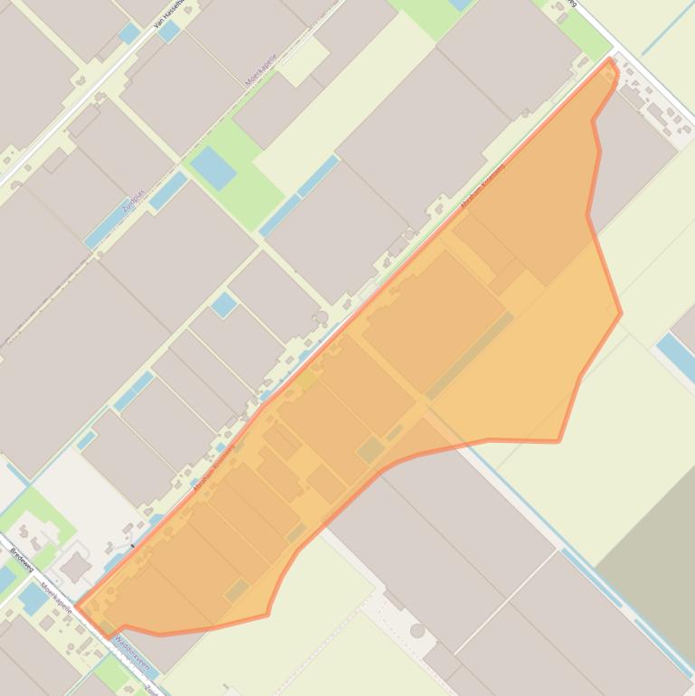 Kaart van postcodegebied 2742KV.