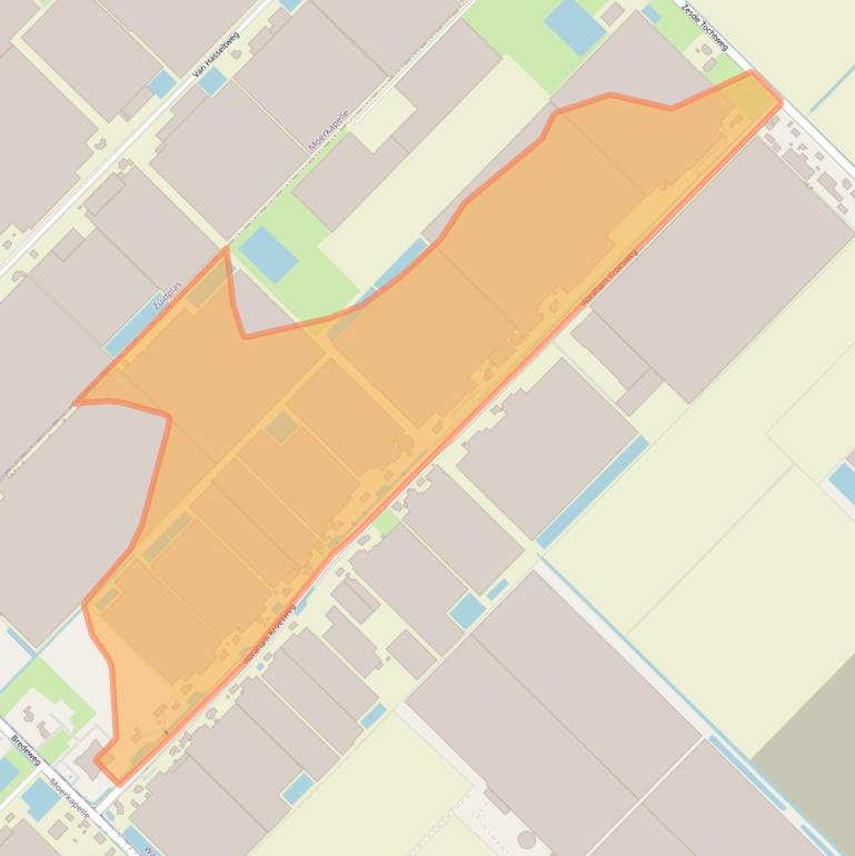 Kaart van postcodegebied 2742KX.