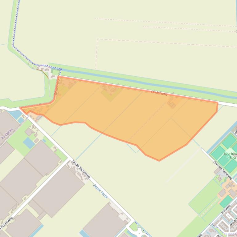 Kaart van postcodegebied 2742LC.