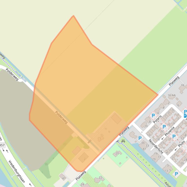 Kaart van postcodegebied 2742LM.