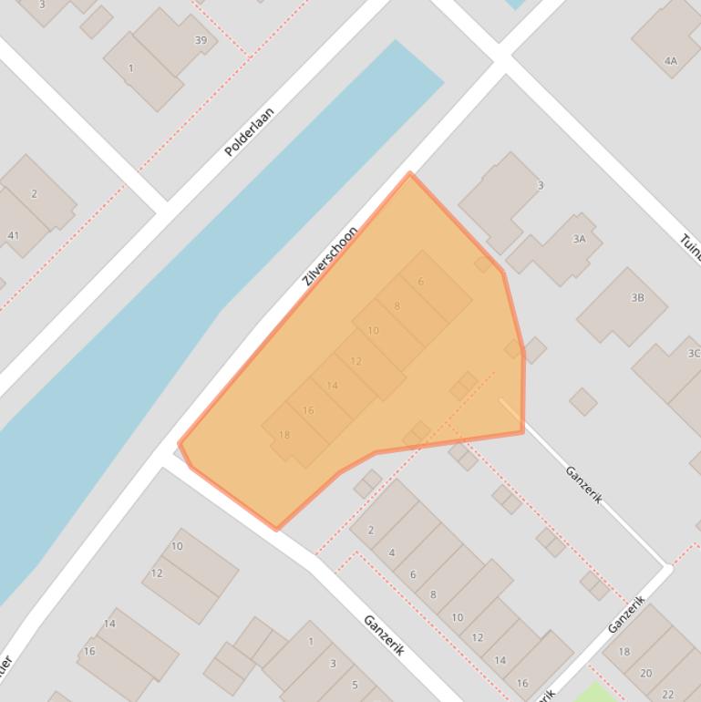 Kaart van postcodegebied 2742MK.