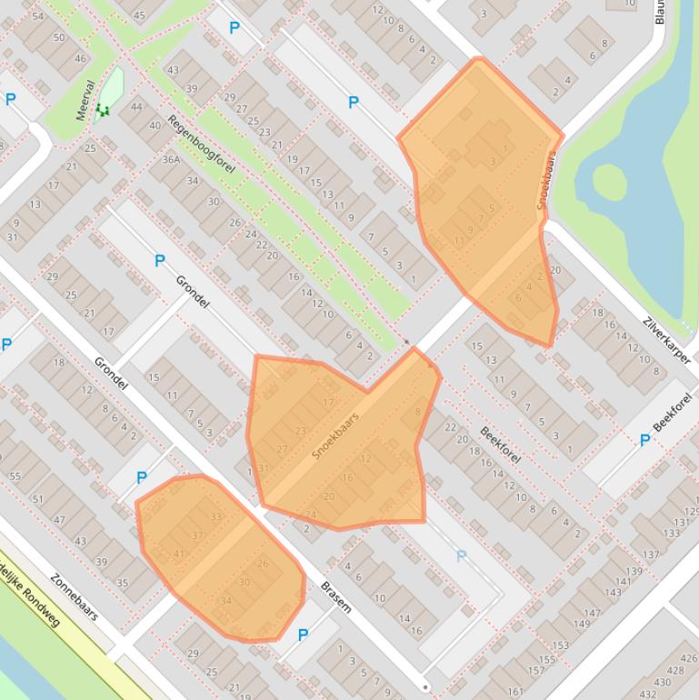 Kaart van postcodegebied 2742NC.