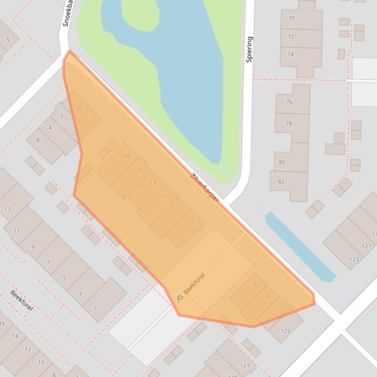 Kaart van postcodegebied 2742ND.