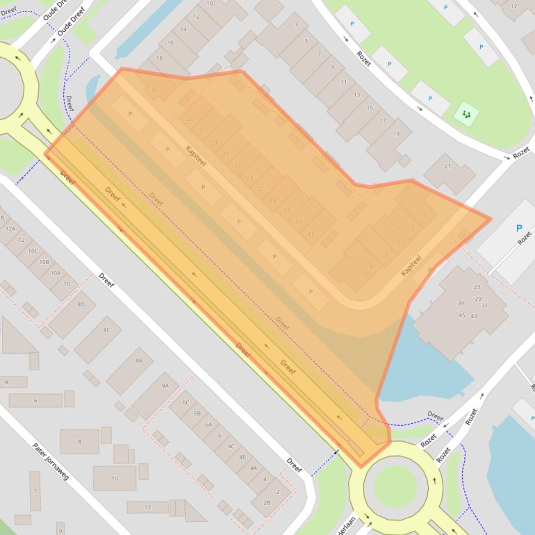 Kaart van postcodegebied 2742PR.