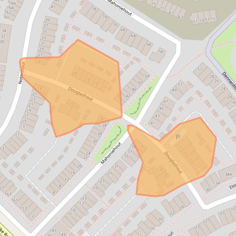 Kaart van postcodegebied 2742PX.