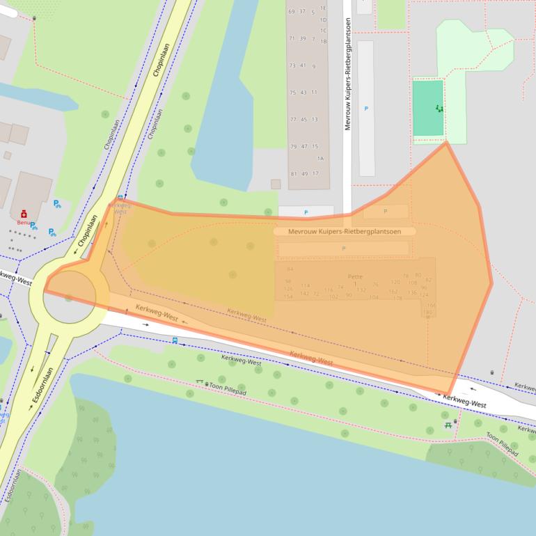 Kaart van postcodegebied 2742VM.