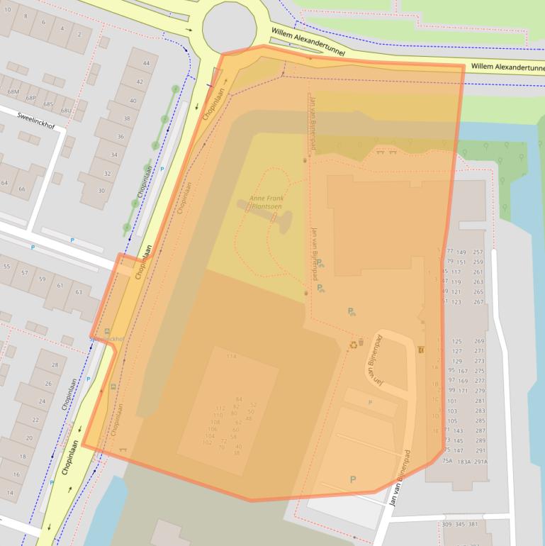Kaart van postcodegebied 2742VS.