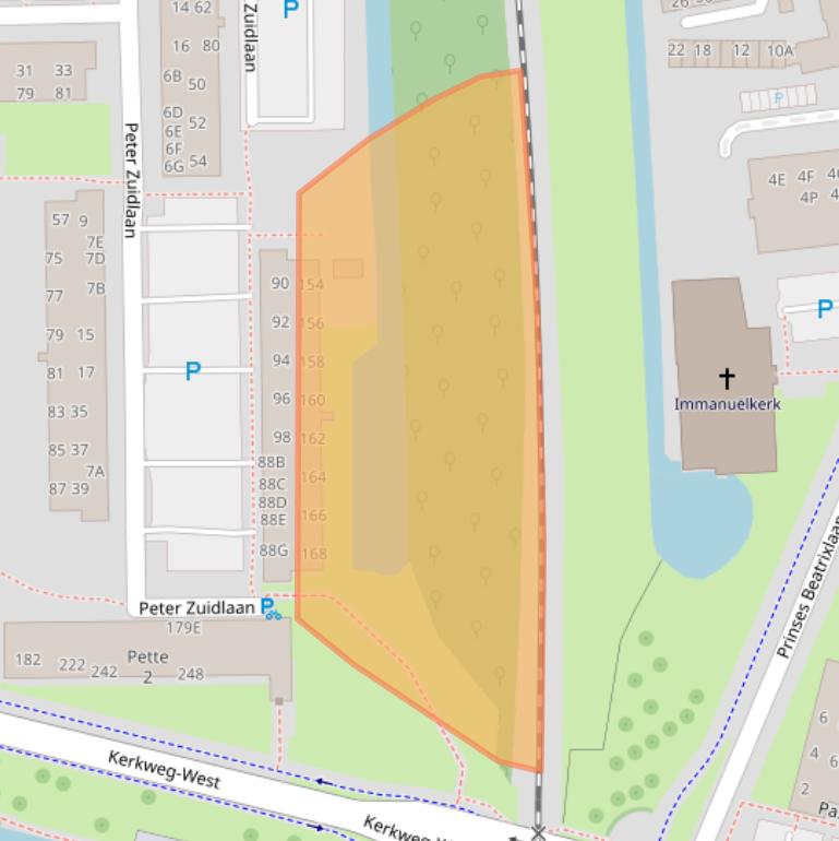 Kaart van postcodegebied 2742VT.