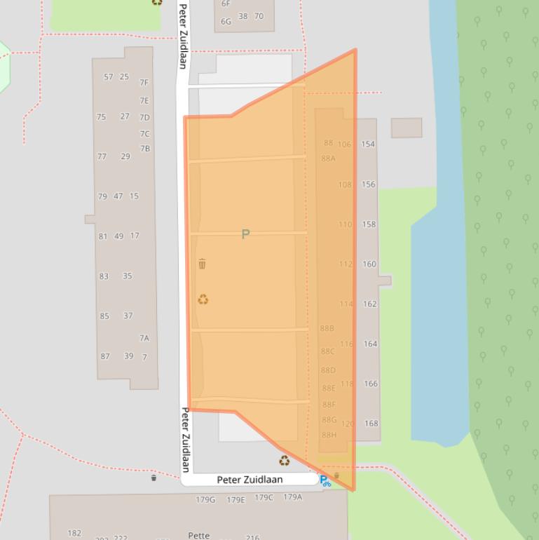 Kaart van postcodegebied 2742VV.