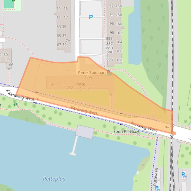 Kaart van postcodegebied 2742VW.