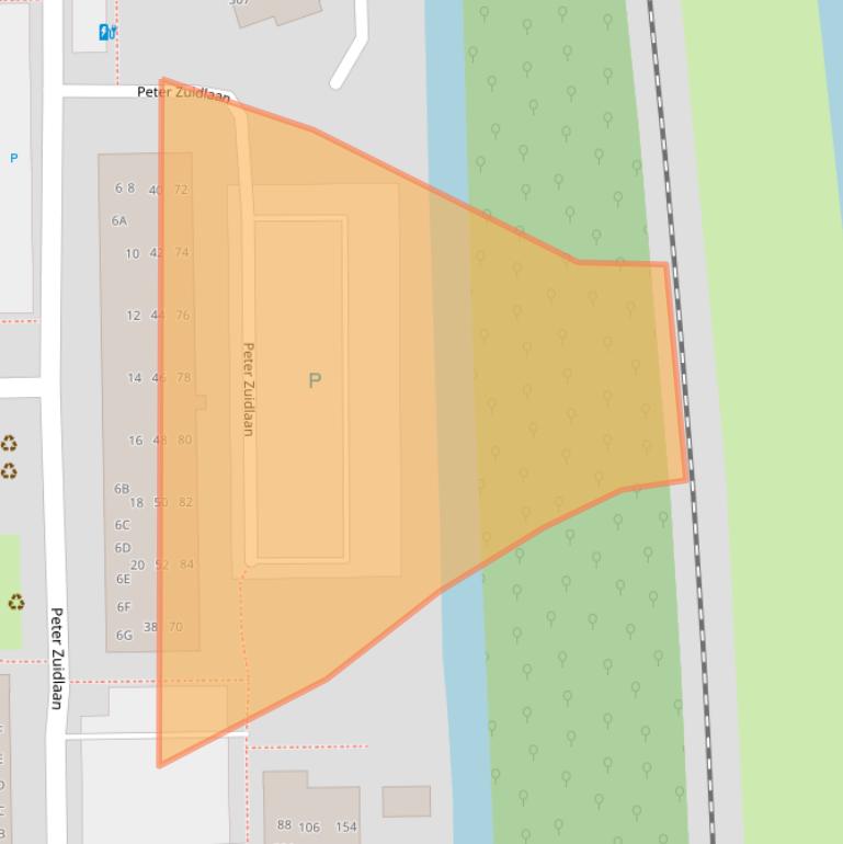 Kaart van postcodegebied 2742VX.