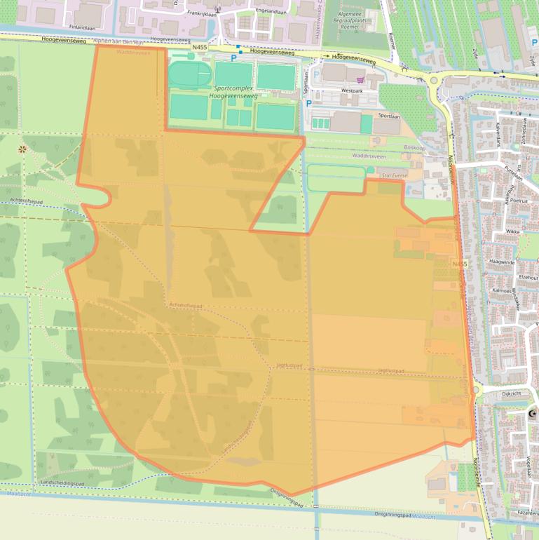 Kaart van postcodegebied 2742WJ.