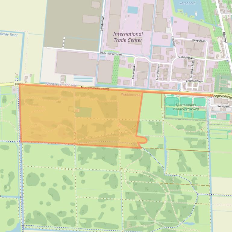 Kaart van postcodegebied 2742WK.