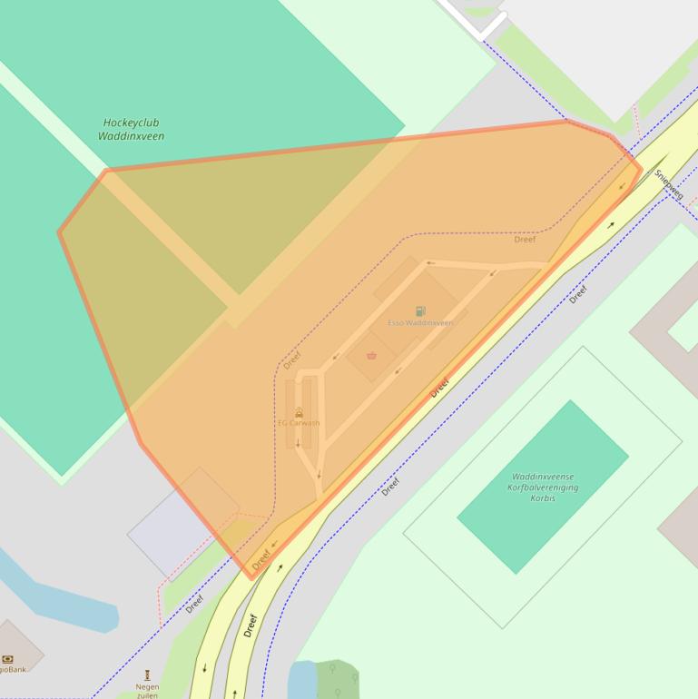 Kaart van postcodegebied 2743CH.