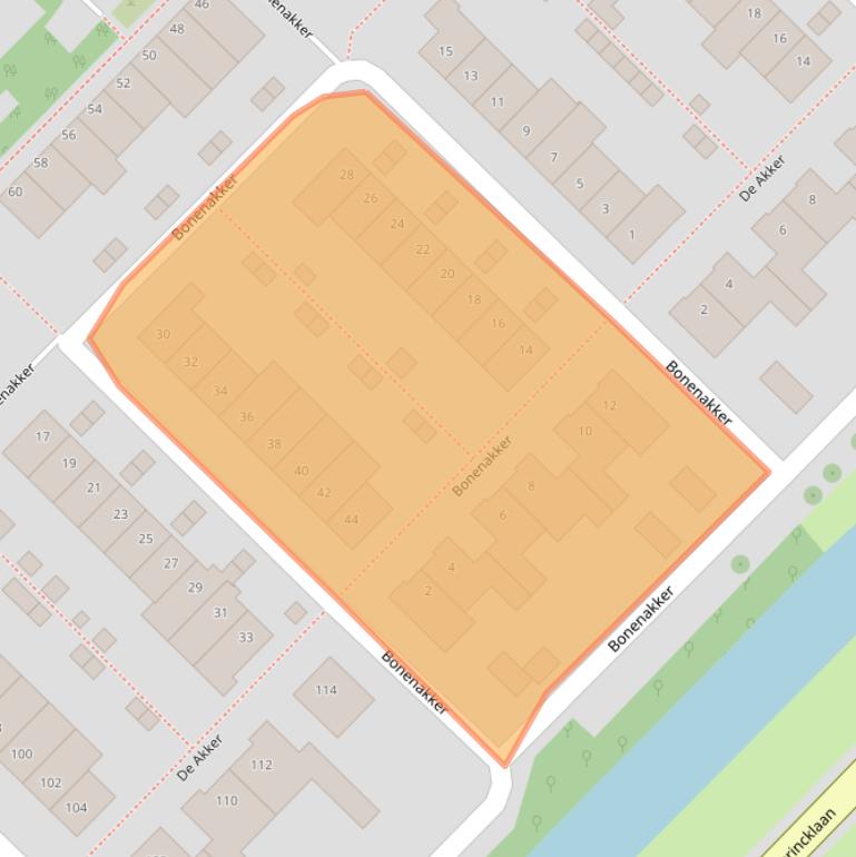 Kaart van postcodegebied 2743DV.