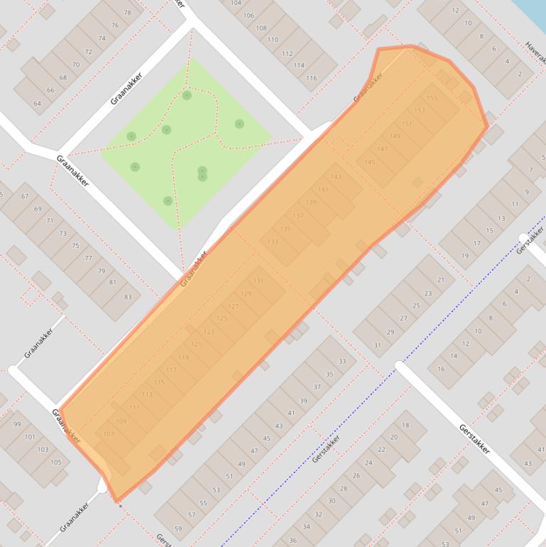 Kaart van postcodegebied 2743EP.