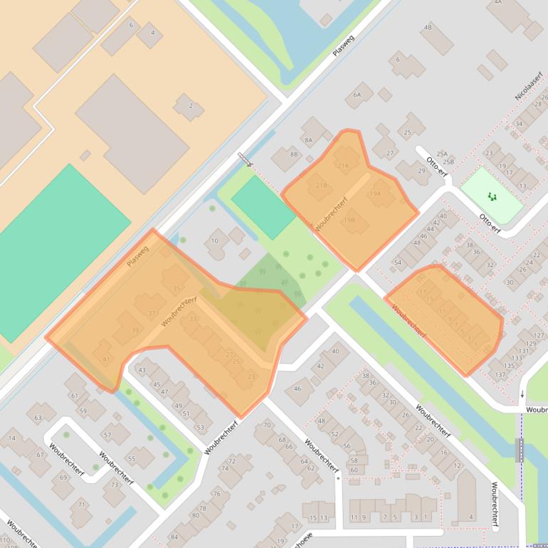 Kaart van postcodegebied 2743HH.