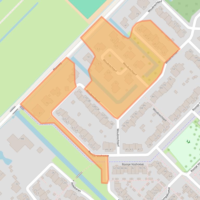 Kaart van postcodegebied 2743HL.