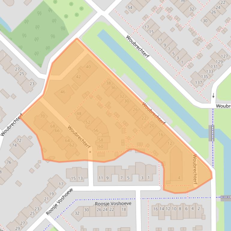 Kaart van postcodegebied 2743HM.